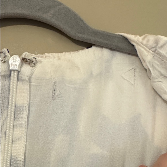 Petal & Pup Aminah Puff Sleeve Maxi Dress, Blue Floral, Size M (10) - Picture 11 of 12